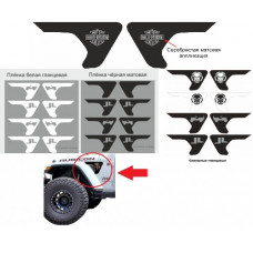 Комплект наклеек (2шт) на жабры Jeep Wrangler JL