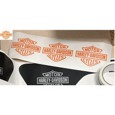 Наклейка аппликация Harley Davidson (оранжевая)