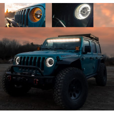 Фары диодные TACTIK 9" LED арт. 97109-040218-25 Jeep Wrangler JL и Gladiator JT
