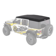 Верхняя часть крыши планка с тканью (твил) Bestop арт. 592.88 Service Part Top Deck Supertop Ultra Black Twill для крыши 54725-17 для Jeep Wrangler JL 4 дв.