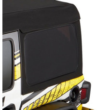 Окно вод. ст. с пластиковой частью Bestop  арт. 592.87 (586.17) Service Part Driver Side Window Supertop Ultra Black Twill для крыши 54725-17 для Jeep Wrangler JL 4 дв.