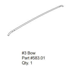 Дуга мягкой крыши Bestop арт. 583.01 Service Part Bow для крыши 54925, 54725, 54724 для Jeep Wrangler JL 4 дв.