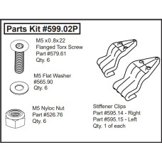 Набор крепления окон Bestop арт. 599.02 (состоит из 579.61 6 шт., 526.76 6 шт., 595.14, 595.15, 565.90 6 шт.) Service Part Window Hooks Trektop Ultra Parts Kit для крыши 54725-17 для Jeep Wrangler JL 4 дв.