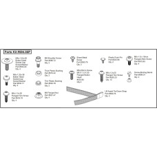 Набор крепежа для мягкой крыши Bestop арт. 594.85 Service Part Small Parts Kit Supertop Ultra для крыши 54725-17 для Jeep Wrangler JL 4 дв.